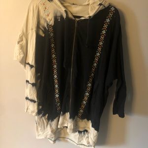 Anama Tie Dye Embroidery Hoodie